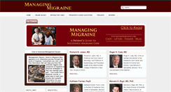 Desktop Screenshot of managingmigraine.org